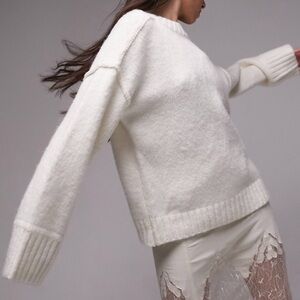 TOPSHOP- RELAXED KNIT CREWNECK
